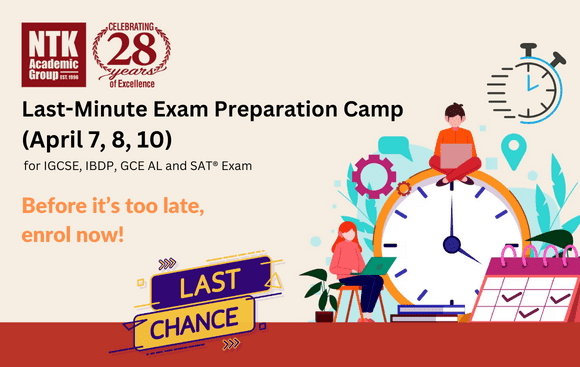 【NTK Last-Minute Day Camp】Maximise Your Exam Scores with NTK’s Last-Minute Preparation Camp!